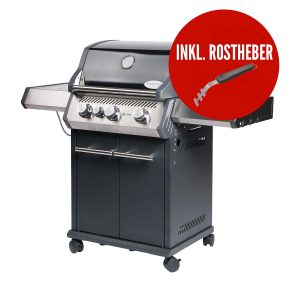 SANTOS S-301 mit Seitenkocher, Schwarz, Inkl. Rostheber