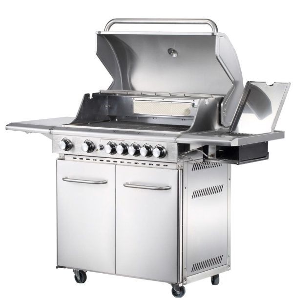 SANTOS Gasgrill E-518 (Eden), mit Seiten- & Heckbrenner – Bild 3