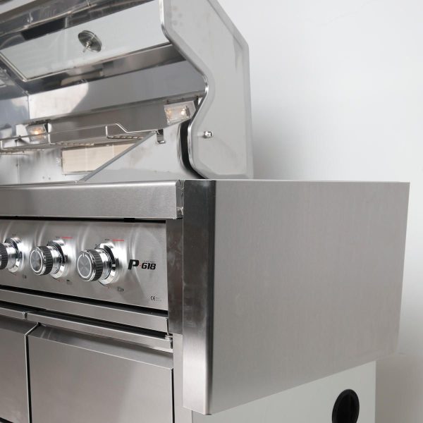 SANTOS P-618 mit Seiten- & Heckbrenner, Edelstahl – Bild 6