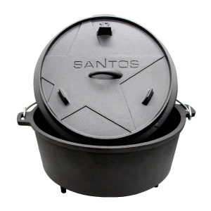 SANTOS Dutch Oven 12qt mit Füßen