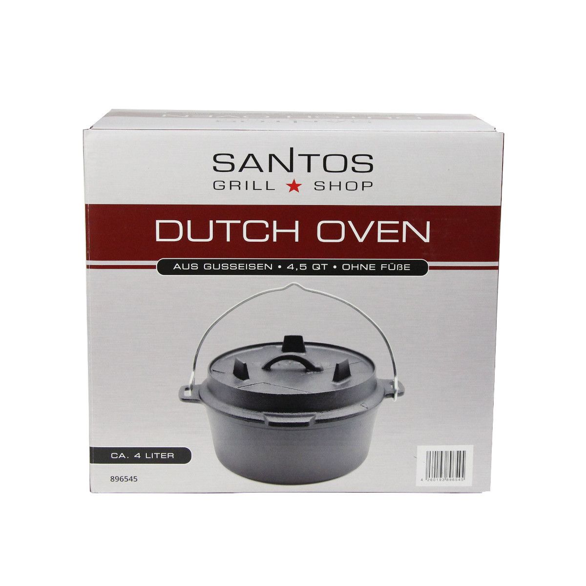 SANTOS Dutch Oven 4,5qt ohne Füße – Bild 9