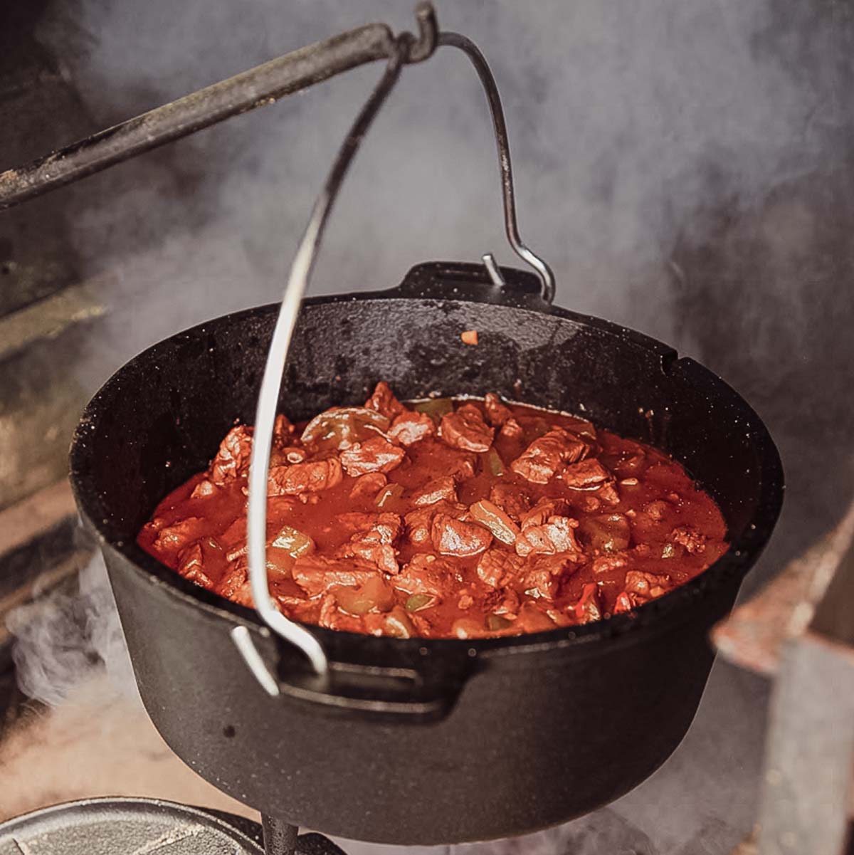 SANTOS Dutch Oven Feuertopf Schmortopf Camp Oven ca. 8 Liter / 9 Qt mit Füßen – Bild 5